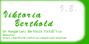 viktoria berthold business card